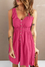 Sleeveless Button Down Dress - PREORDER