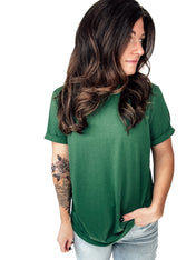Easy Mode Basic Cuffed Tee - PREORDER