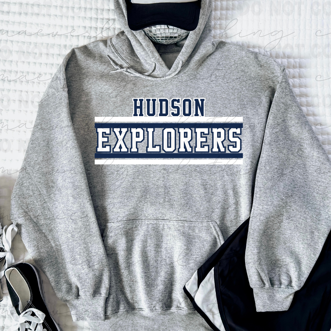 Hudson Explorers Retro Stripe Classic Tee/Crewneck