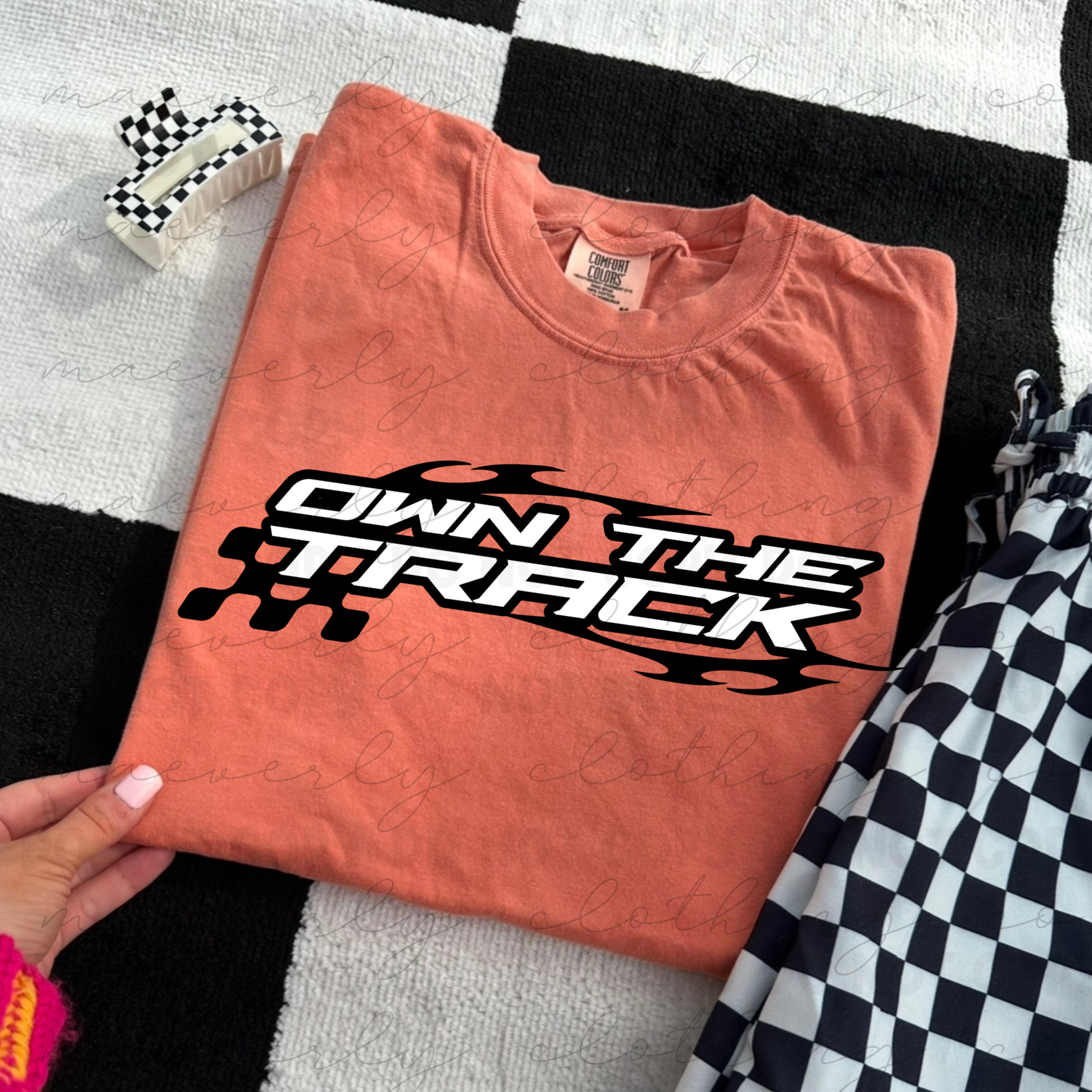 Own The Track Graphic