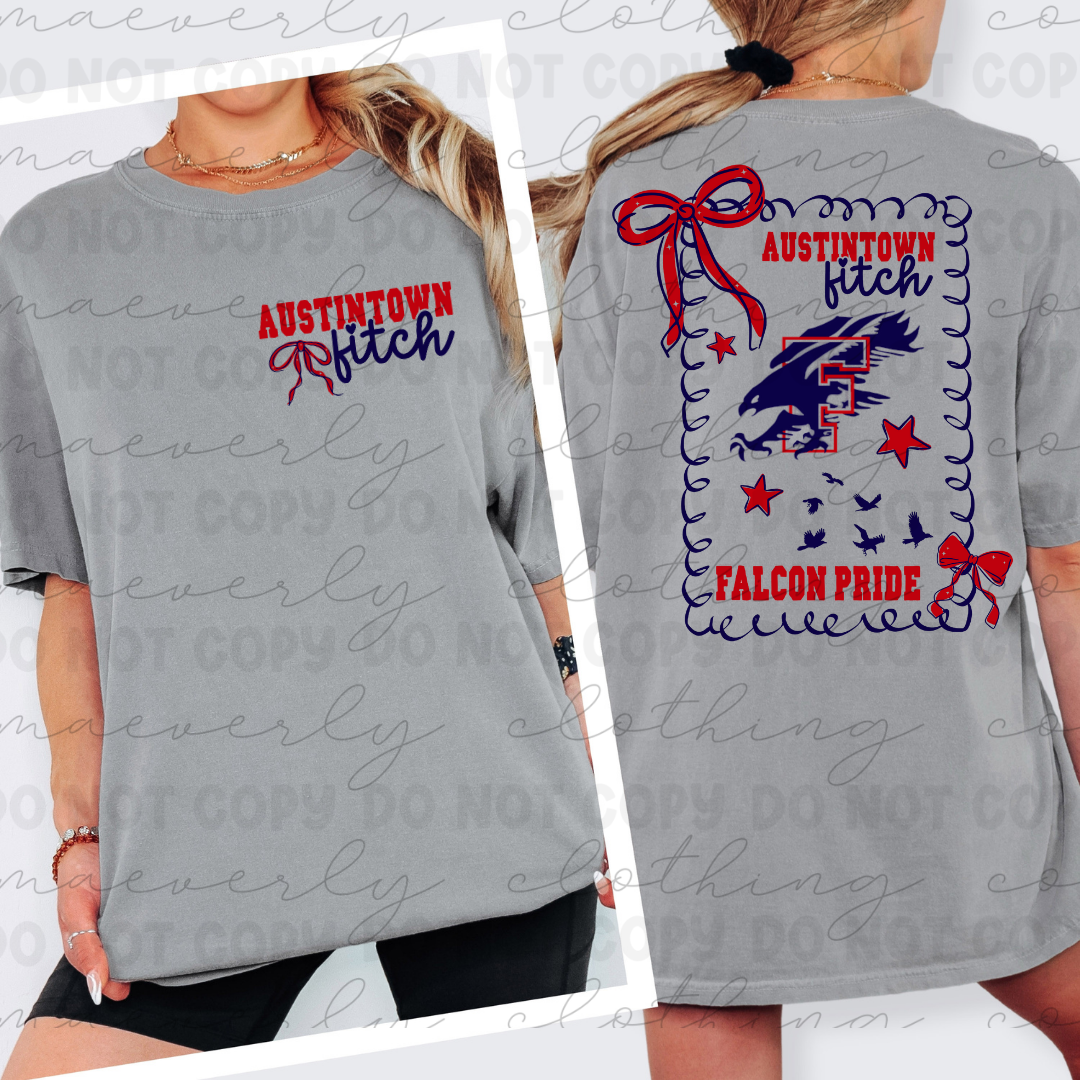 Austintown Fitch Coquette Spiritwear Graphic