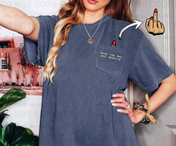 The Perfect Pocket Tee - Front Pocket + Full Back Graphic