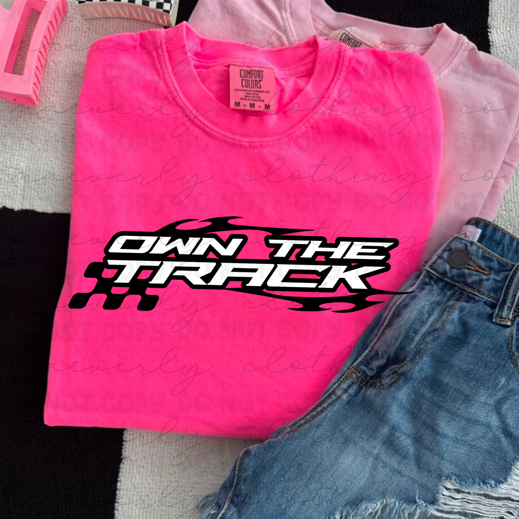 Own The Track Graphic