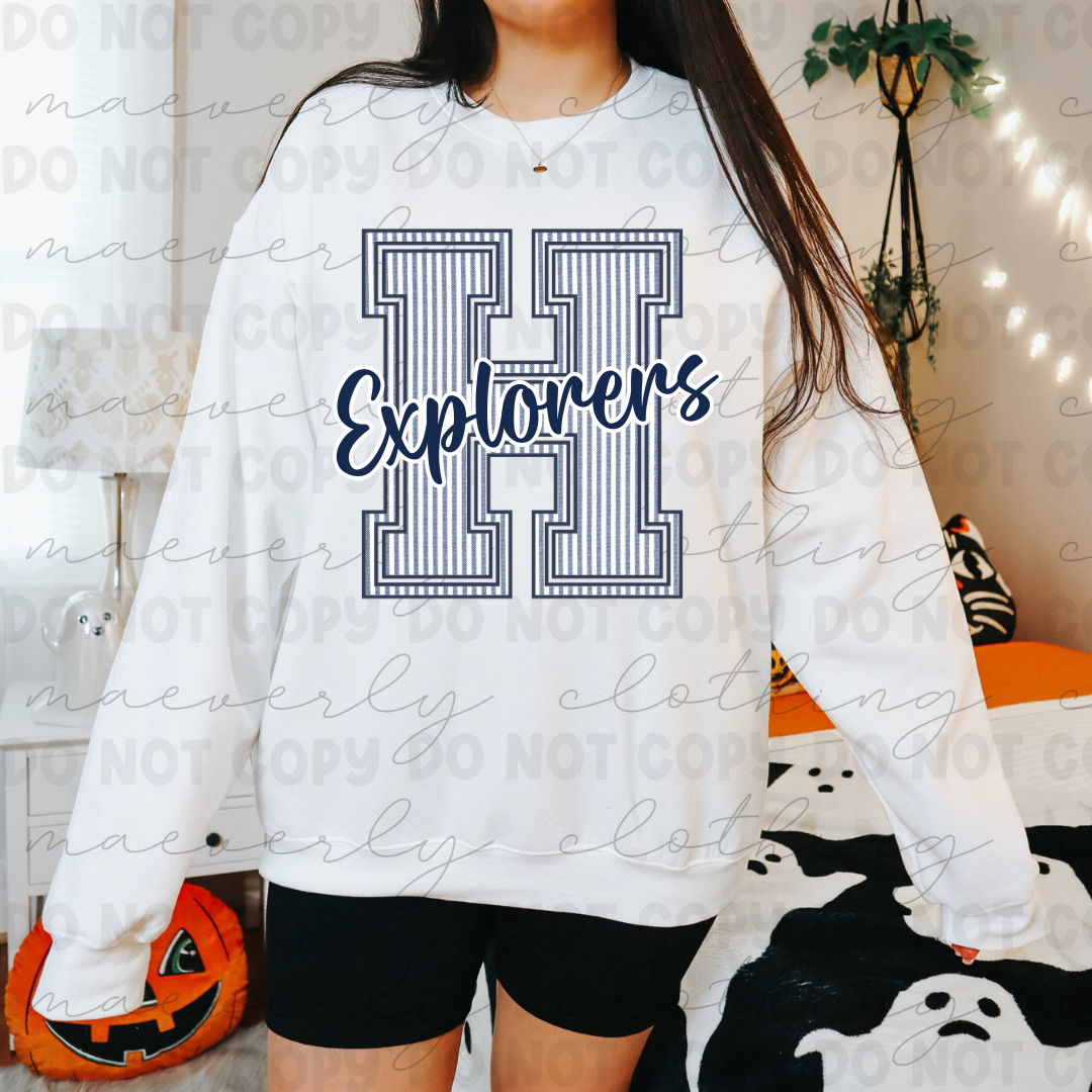 Hudson Explorers Seersucker Tee/Crewneck