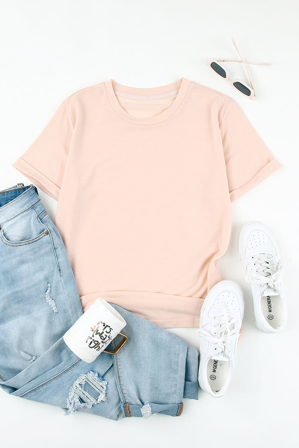 Easy Mode Basic Cuffed Tee - PREORDER