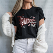 Woodridge Bulldogs Mascot Pennant Tee/Crewneck