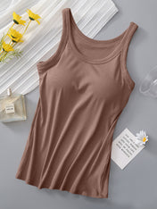 S-XL Tank with Built-In Bra - PREORDER