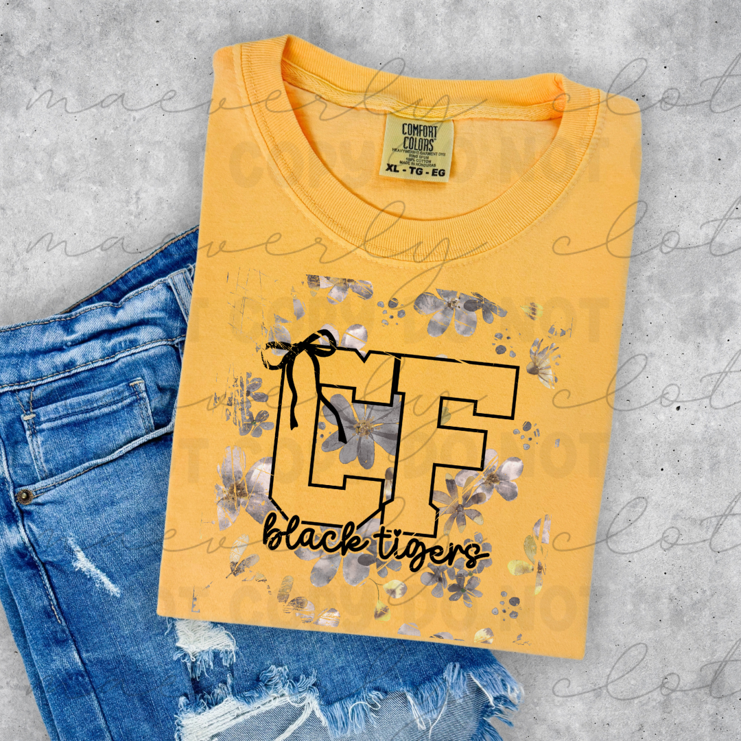 Cuyahoga Falls Spirit Bloom Tee/Crewneck