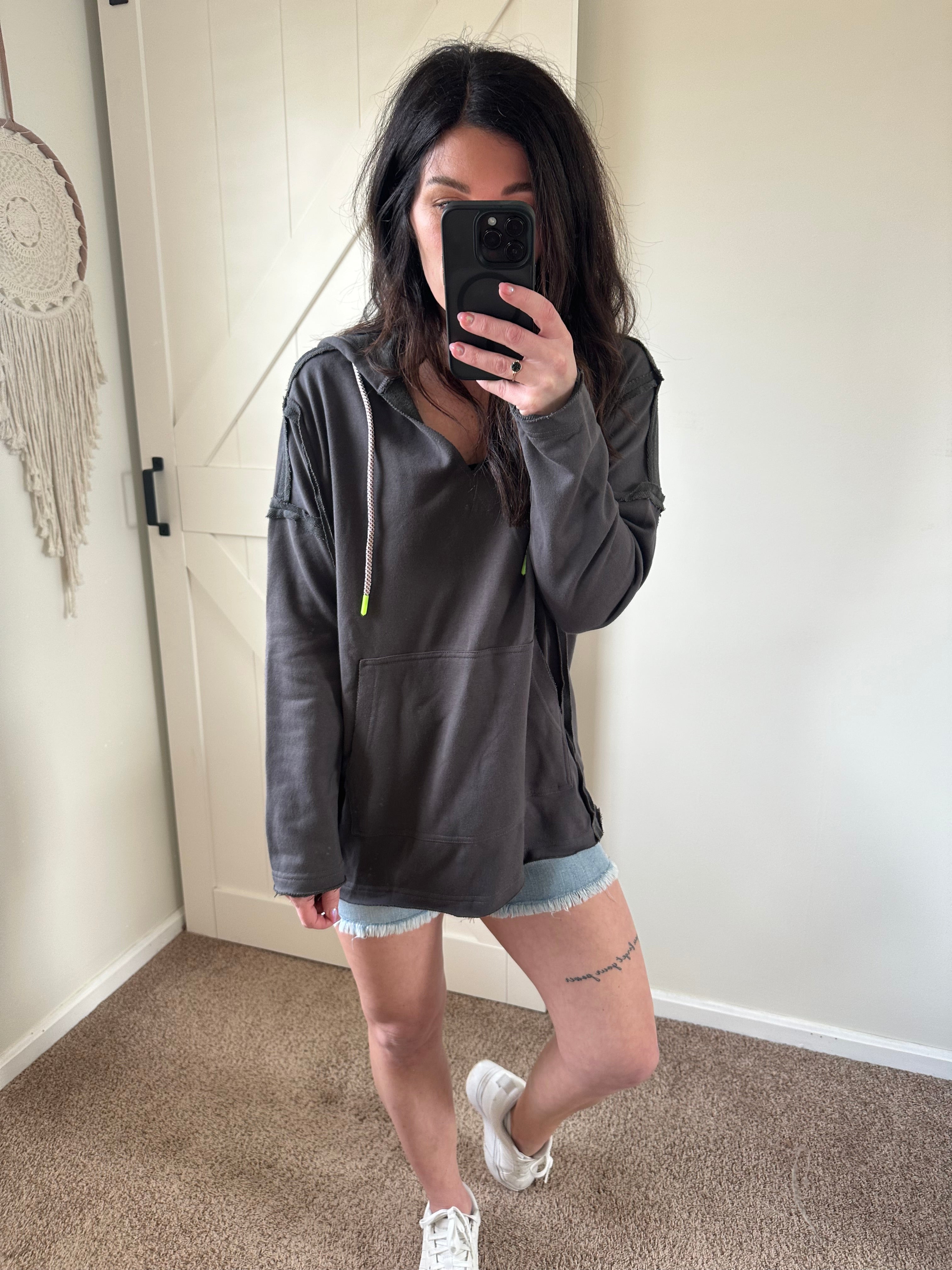 Offbeat Edge Distressed Hoodie - PREORDER
