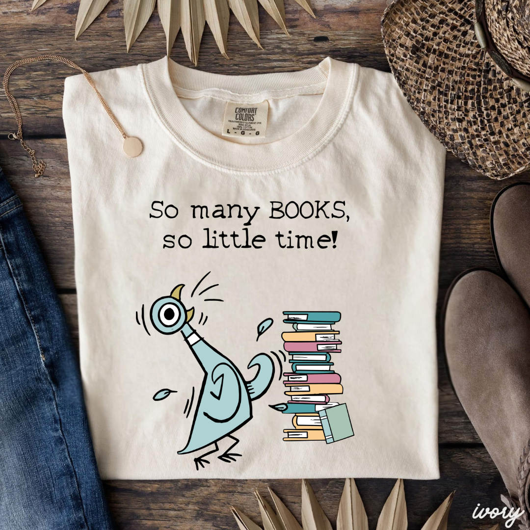 So Many Books Pigeon Graphic