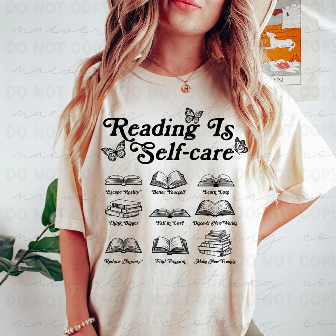 Reading is Self Care Tee/Crewneck