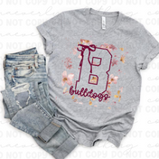 Stow Bulldogs Spirit Bloom Tee/Crewneck