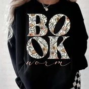 Floral Bookworm Tee/Crewneck