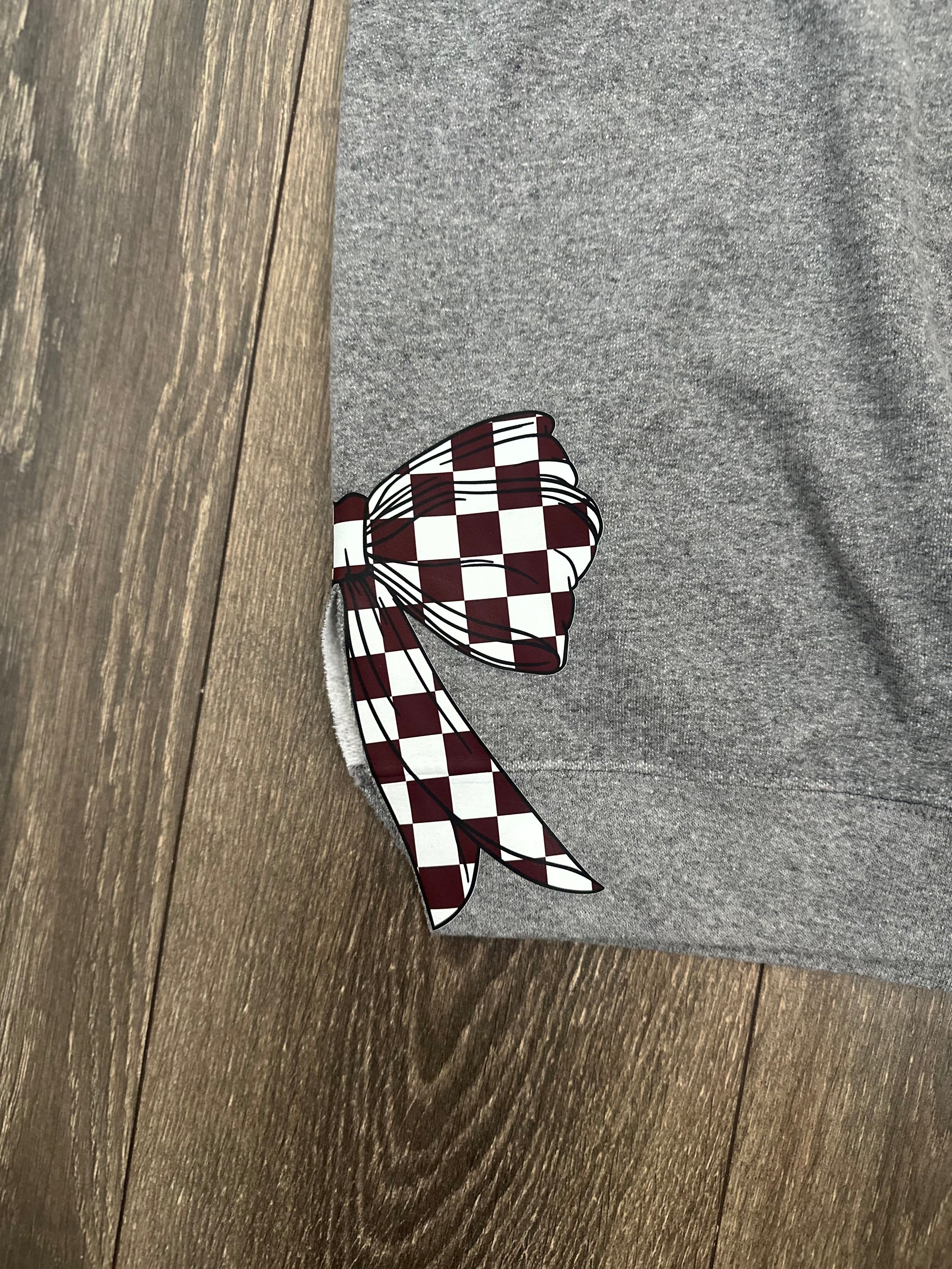 Custom Graphic Bow Crewneck Sweatshirt - PREORDER