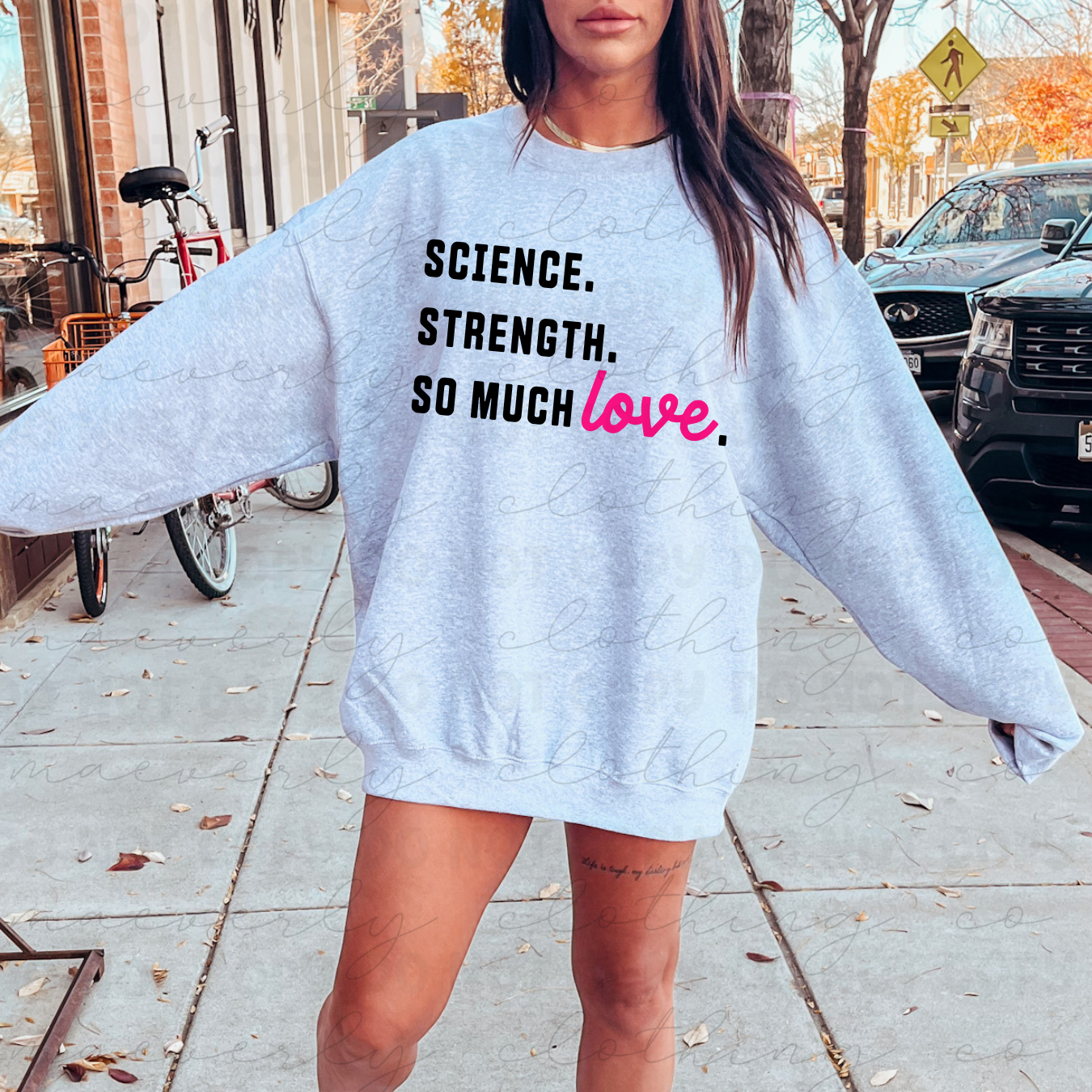 Science. Strength. So Much Love Graphic
