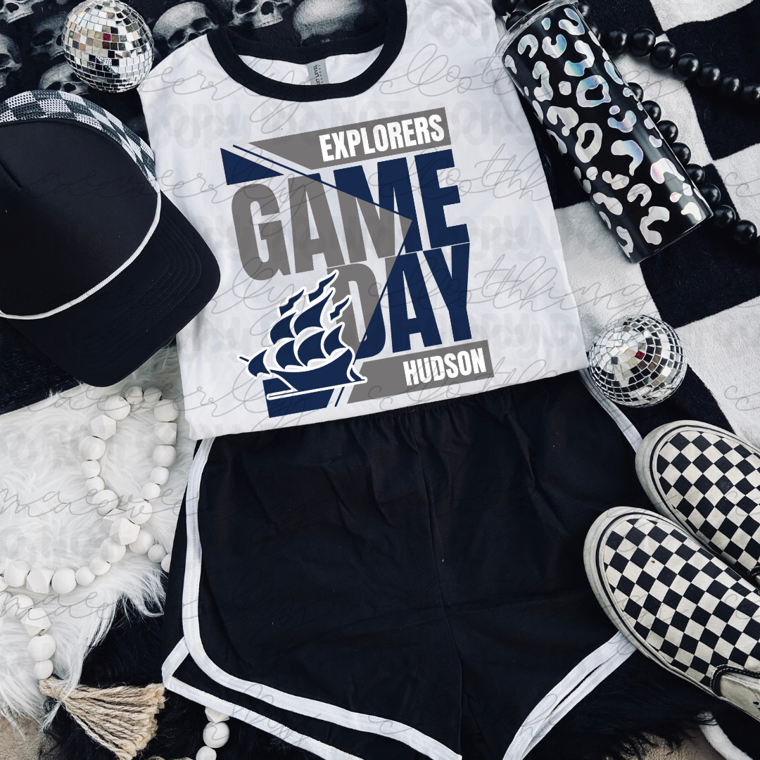 Hudson Explorers Game Day Vibes Tee/Crewneck