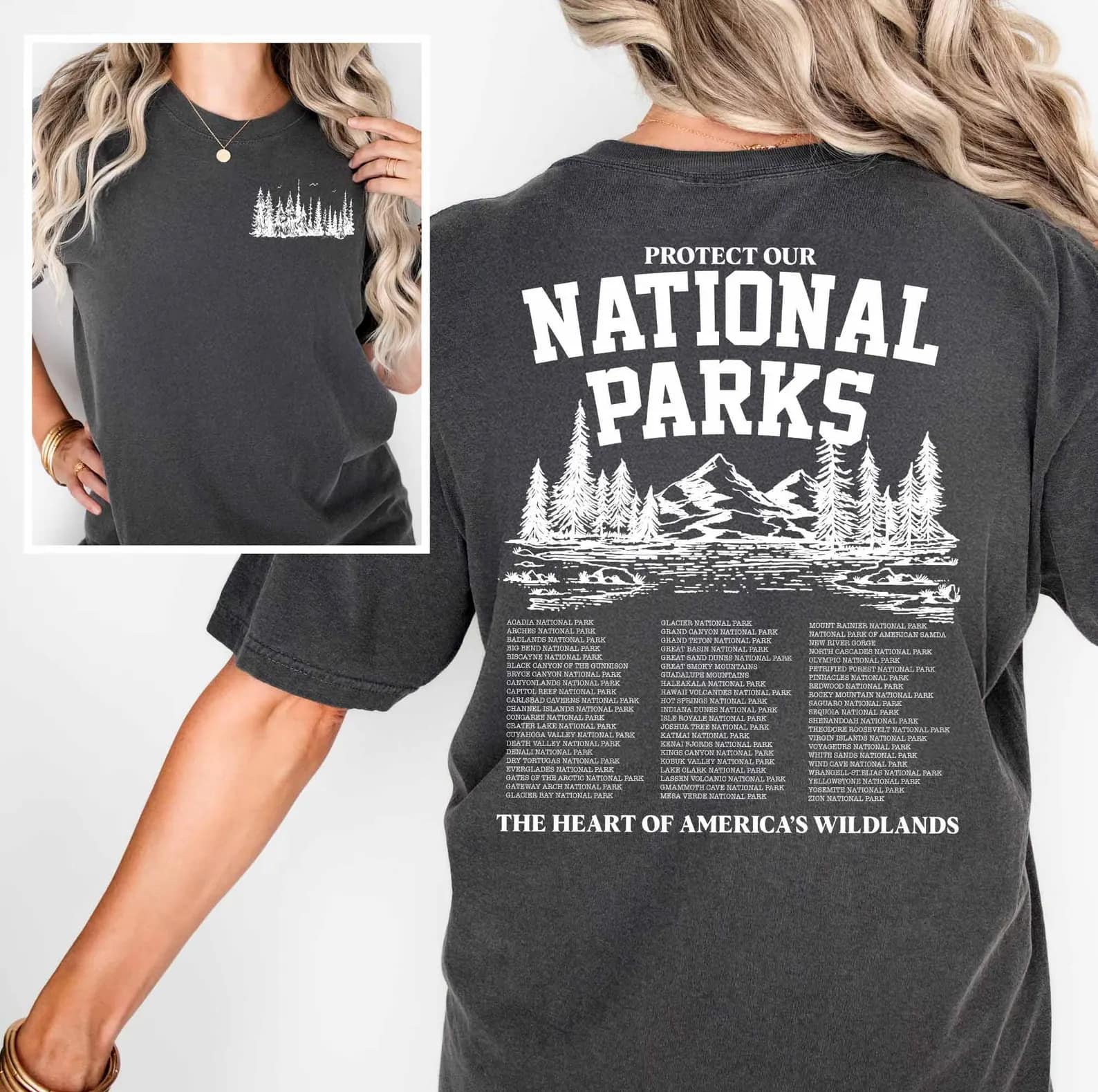 National Parks List Tee/Crewneck