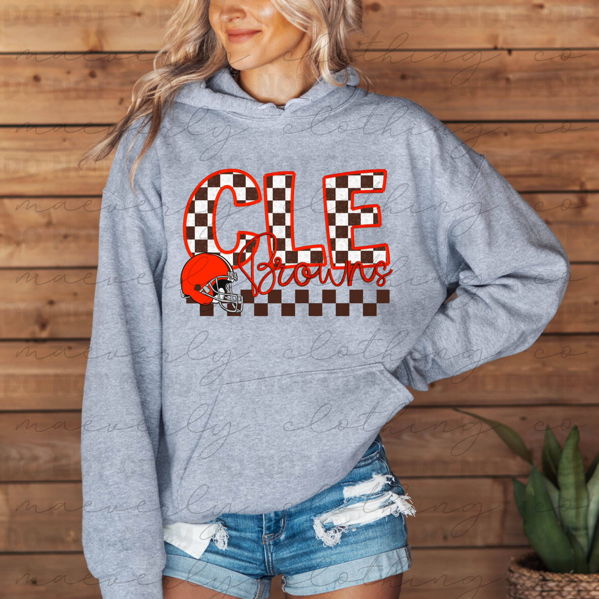 CLE Checkered Tee/Crewneck