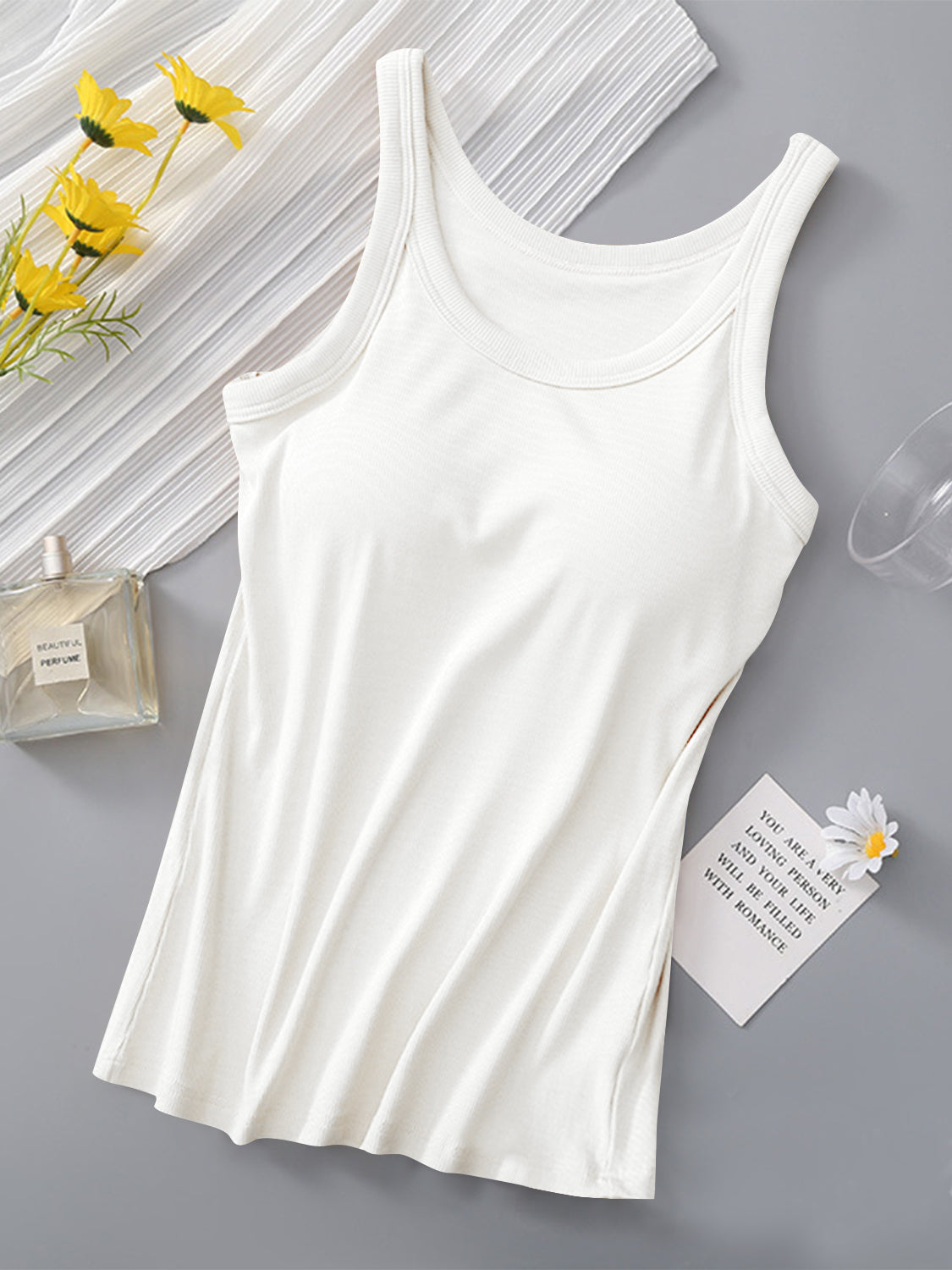 S-XL Tank with Built-In Bra - PREORDER