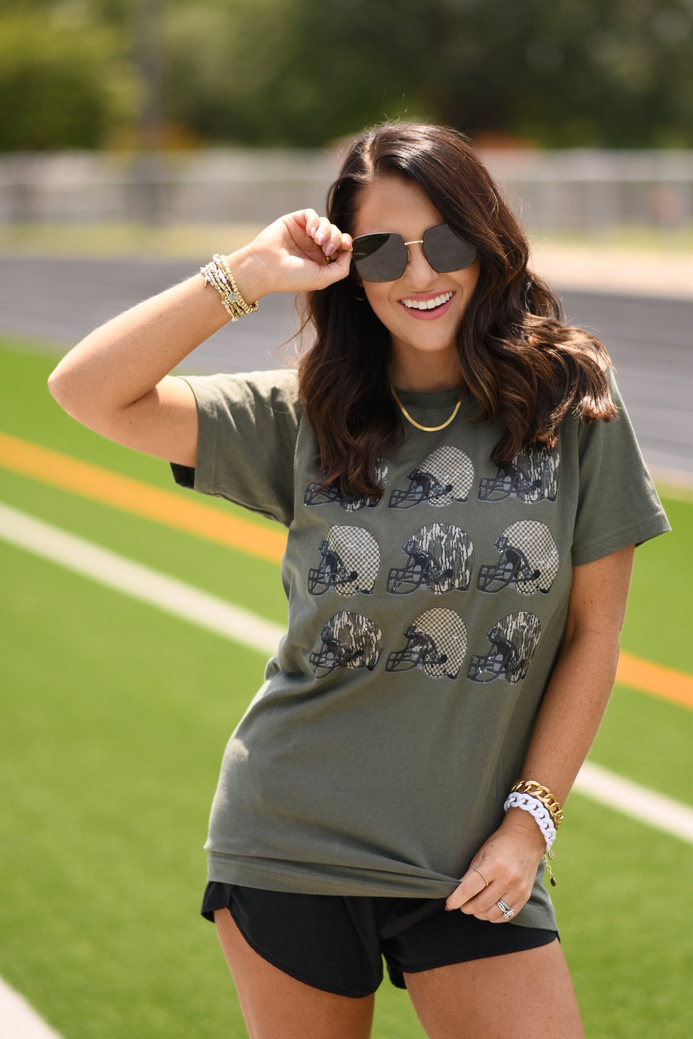 Camo Helmets Tee/Crewneck