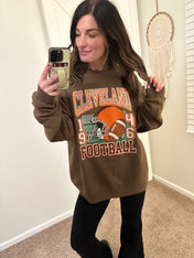 Cleveland Football Retro | Build Your Own T-Shirt/Crewneck