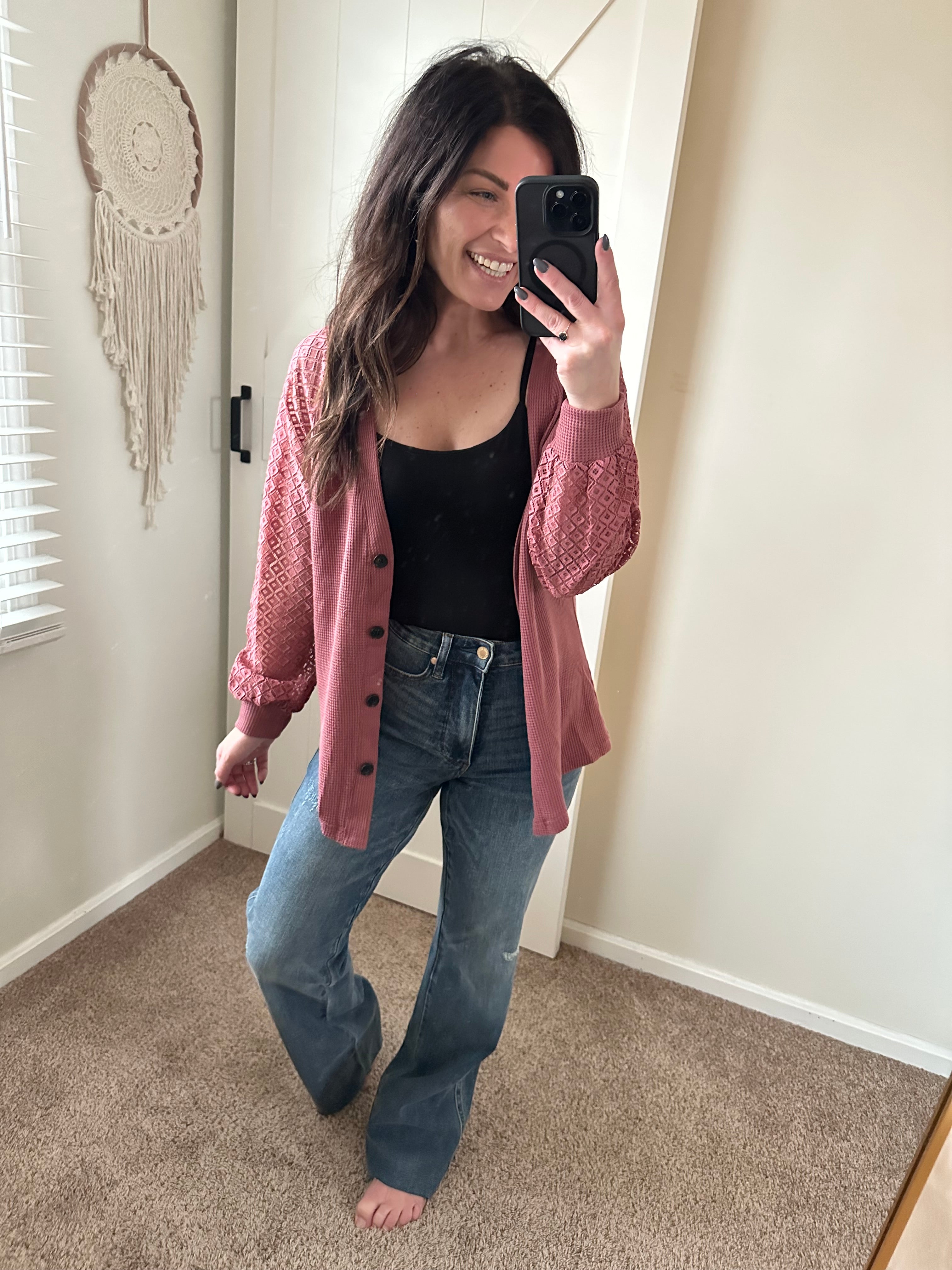 Lace Harmony Button Cardigan - PREORDER