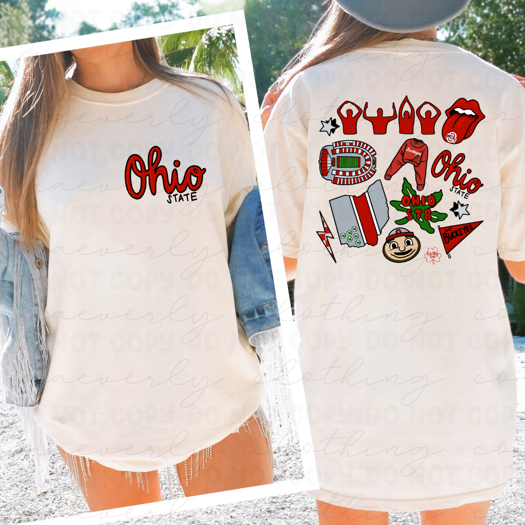 Cute Buckeyes Collage F/B Graphic Preorder