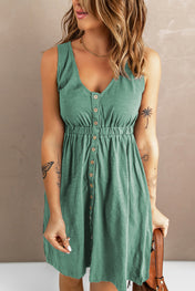 Sleeveless Button Down Dress - PREORDER