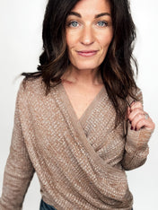 Cute Little Crossover Knit Sweater - PREORDER