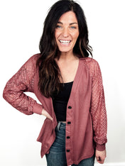 Lace Harmony Button Cardigan - PREORDER
