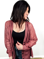 Lace Harmony Button Cardigan - PREORDER