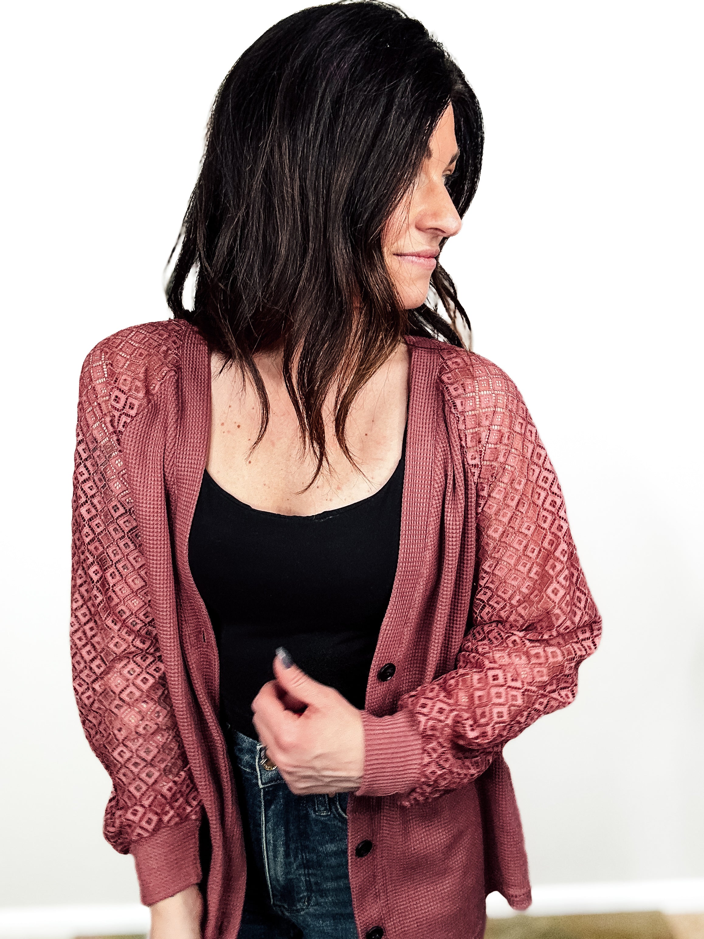 Lace Harmony Button Cardigan - PREORDER