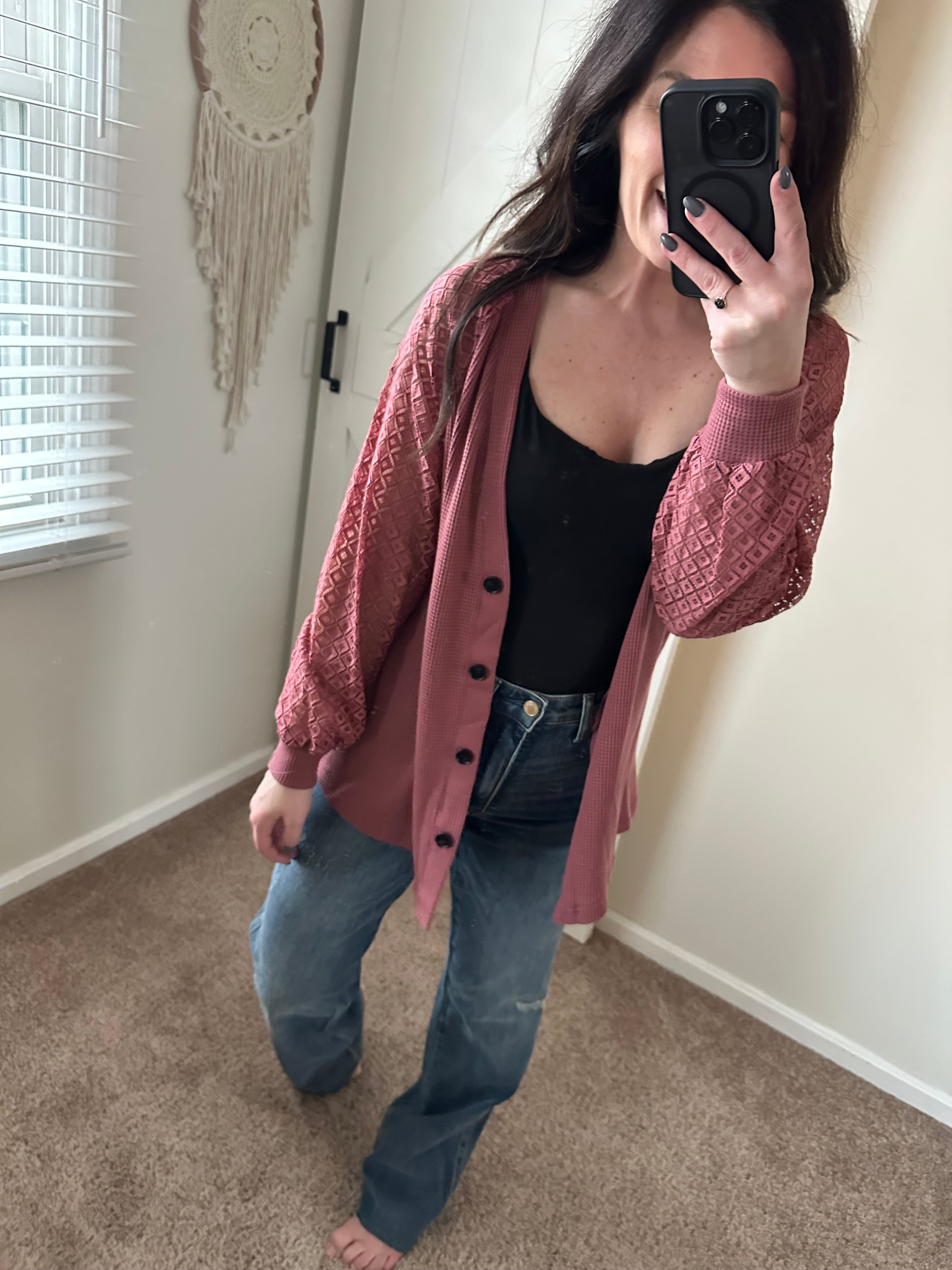 Lace Harmony Button Cardigan - PREORDER