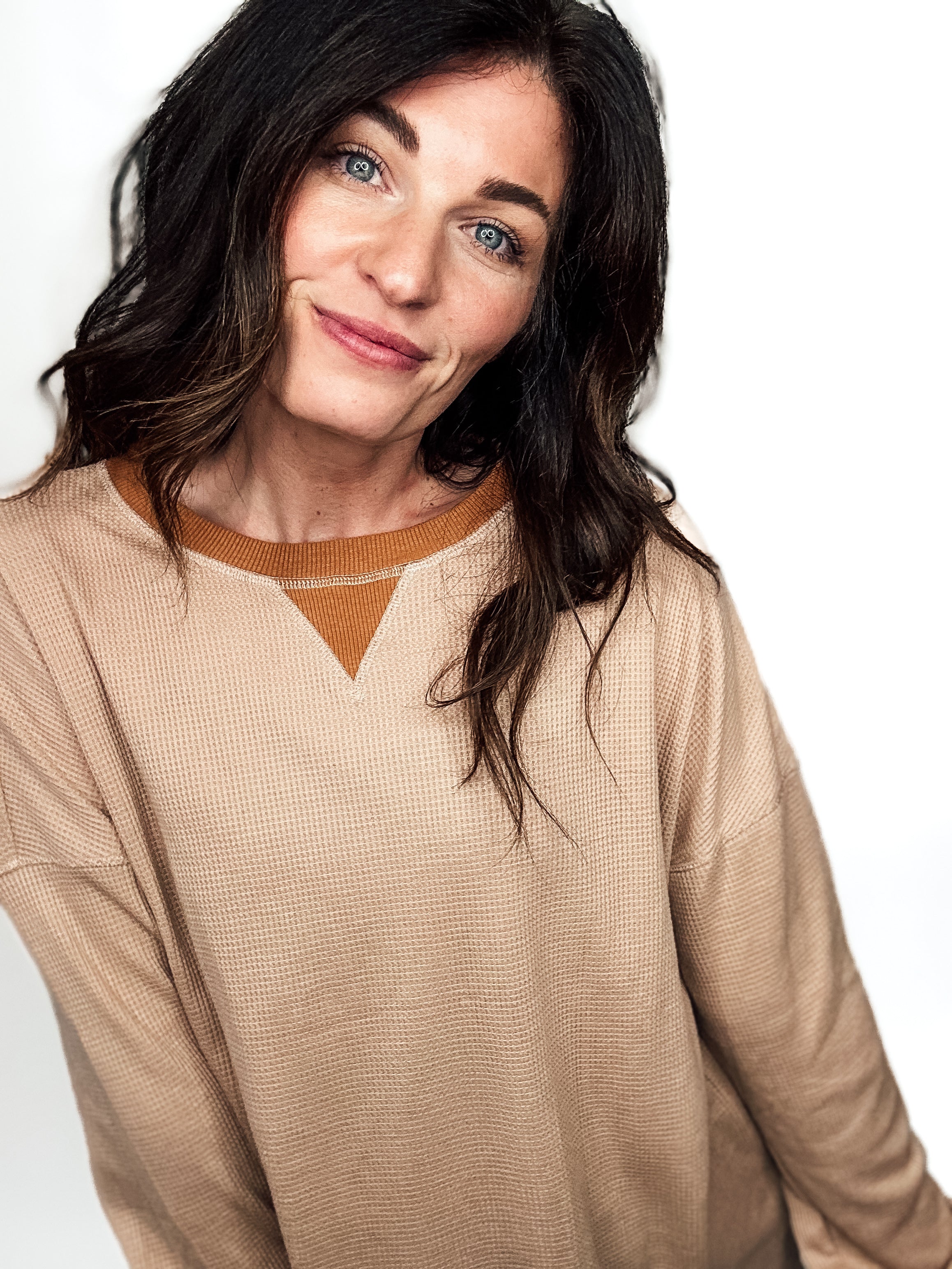 Golden Hour Waffle Top - PREORDER