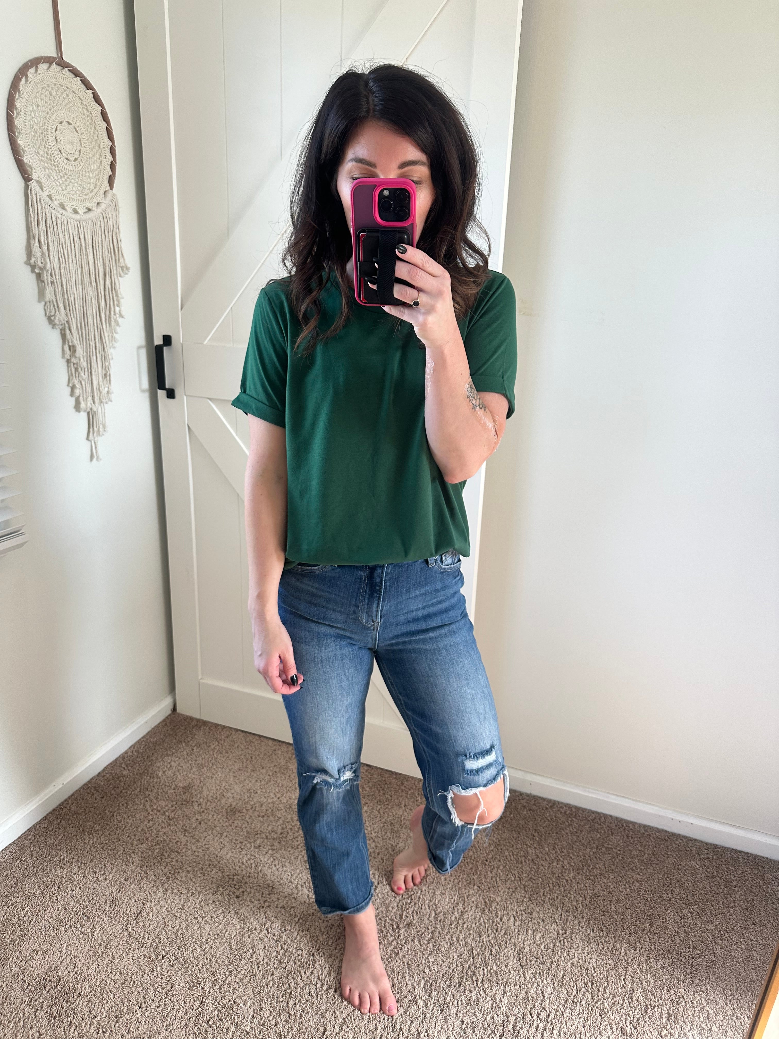 Easy Mode Basic Cuffed Tee - PREORDER