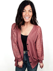 Lace Harmony Button Cardigan - PREORDER