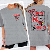 Mentor Cardinals Coquette Spiritwear Graphic Preorder