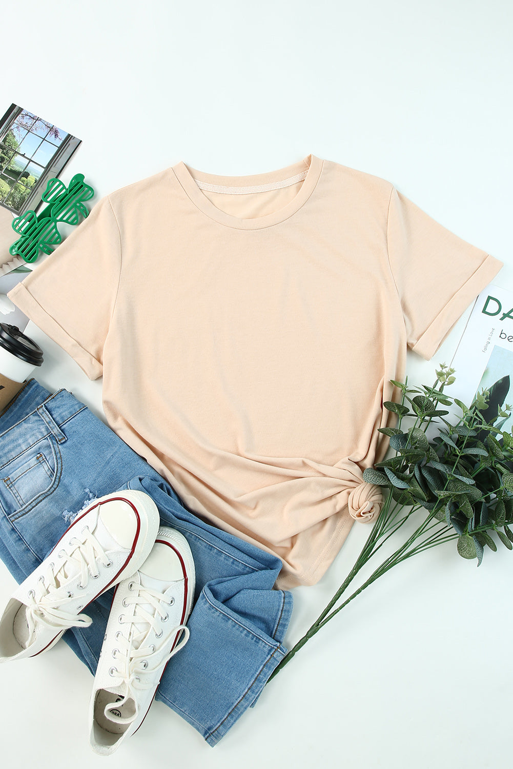 Easy Mode Basic Cuffed Tee - PREORDER