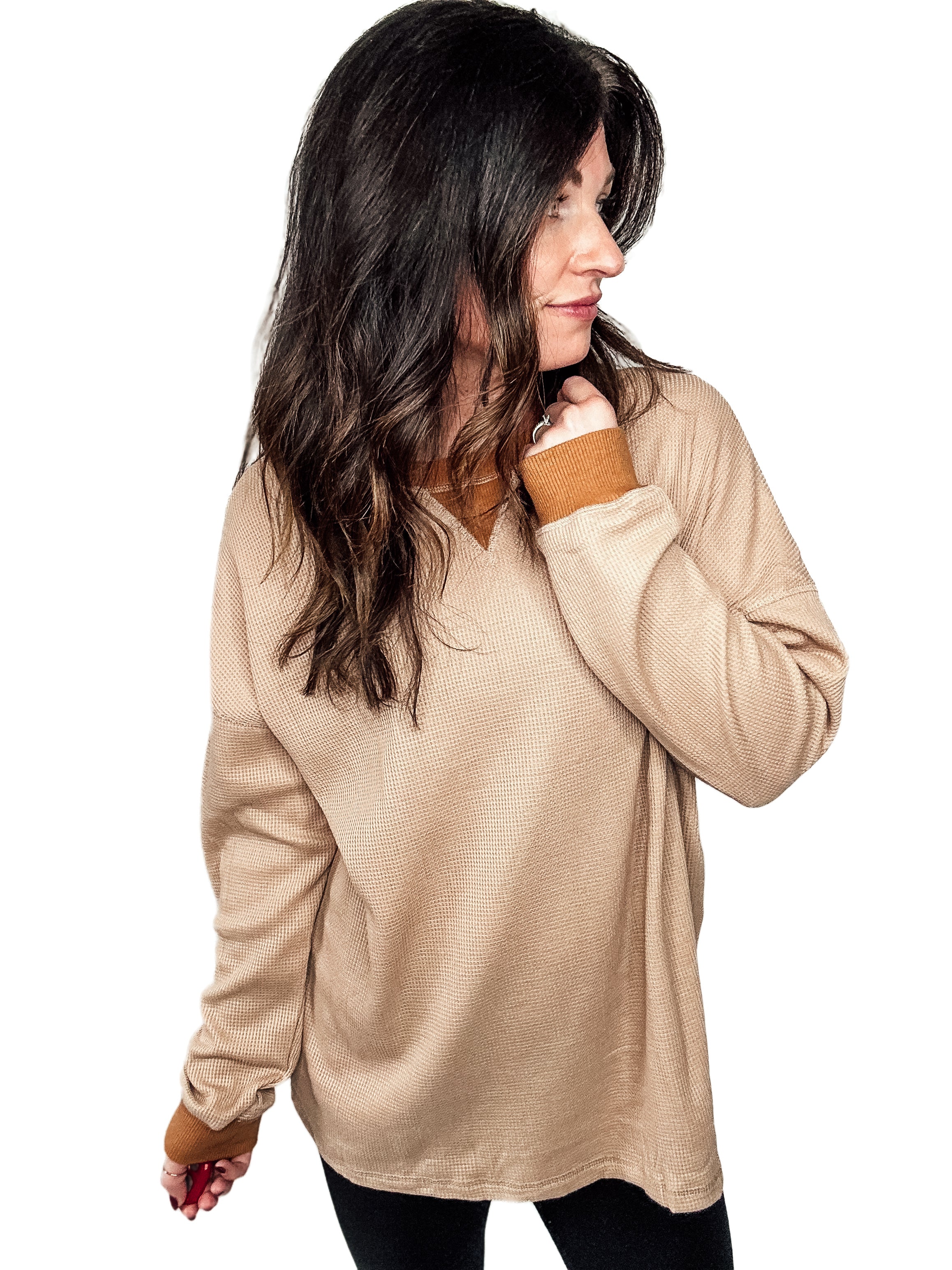 Golden Hour Waffle Top - PREORDER
