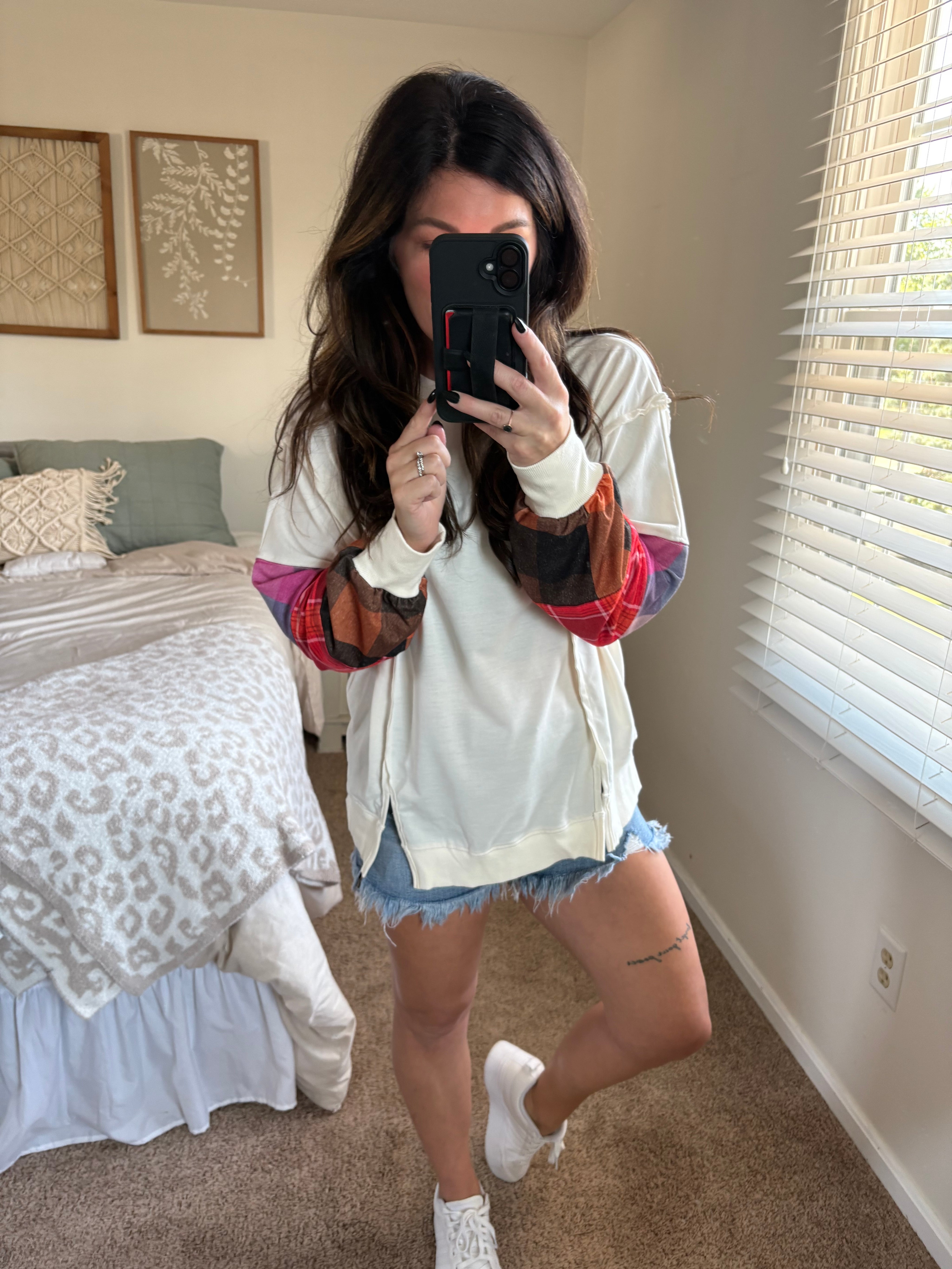 Plaid Pop Pullover PREORDER