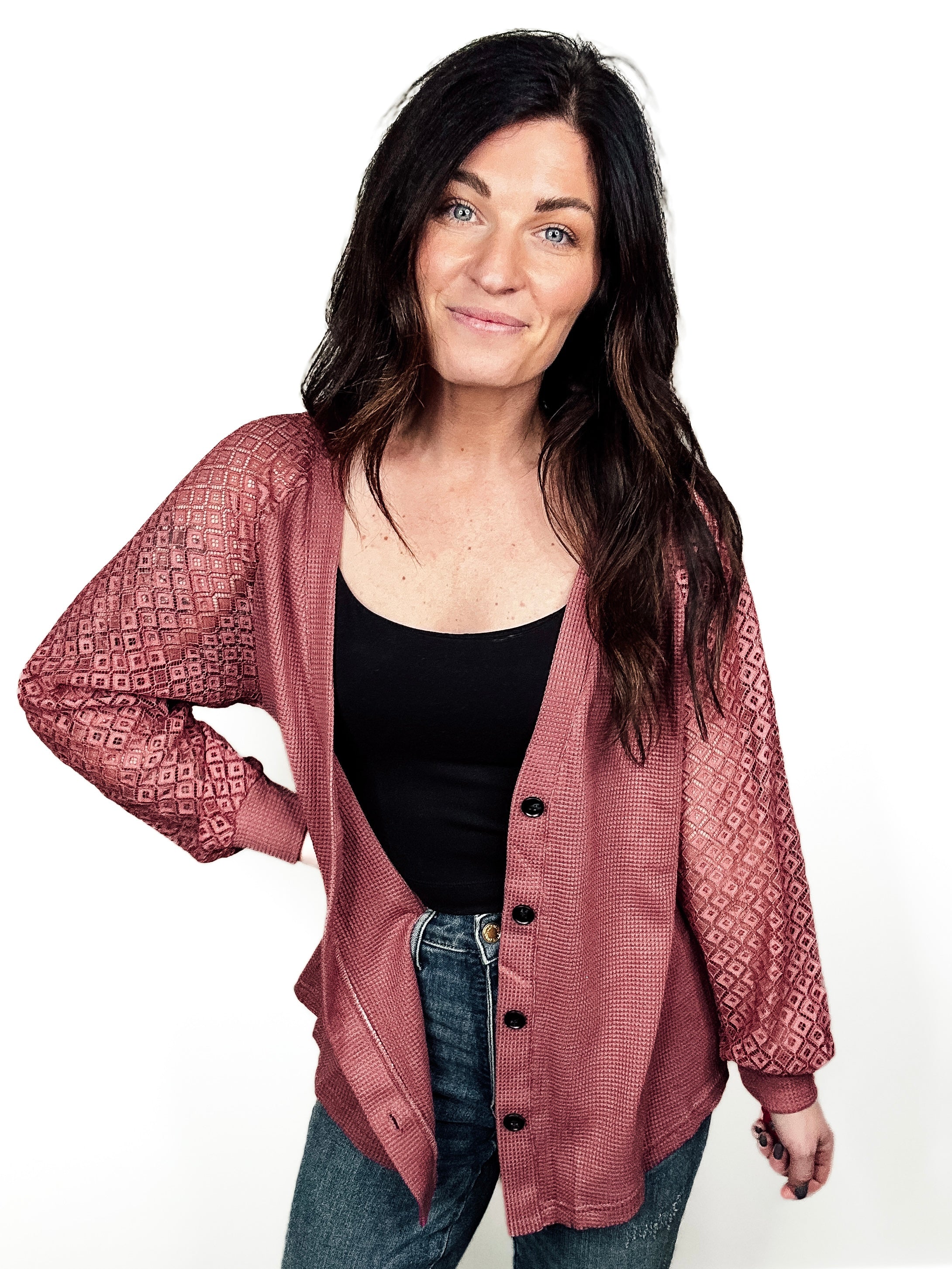 Lace Harmony Button Cardigan - PREORDER