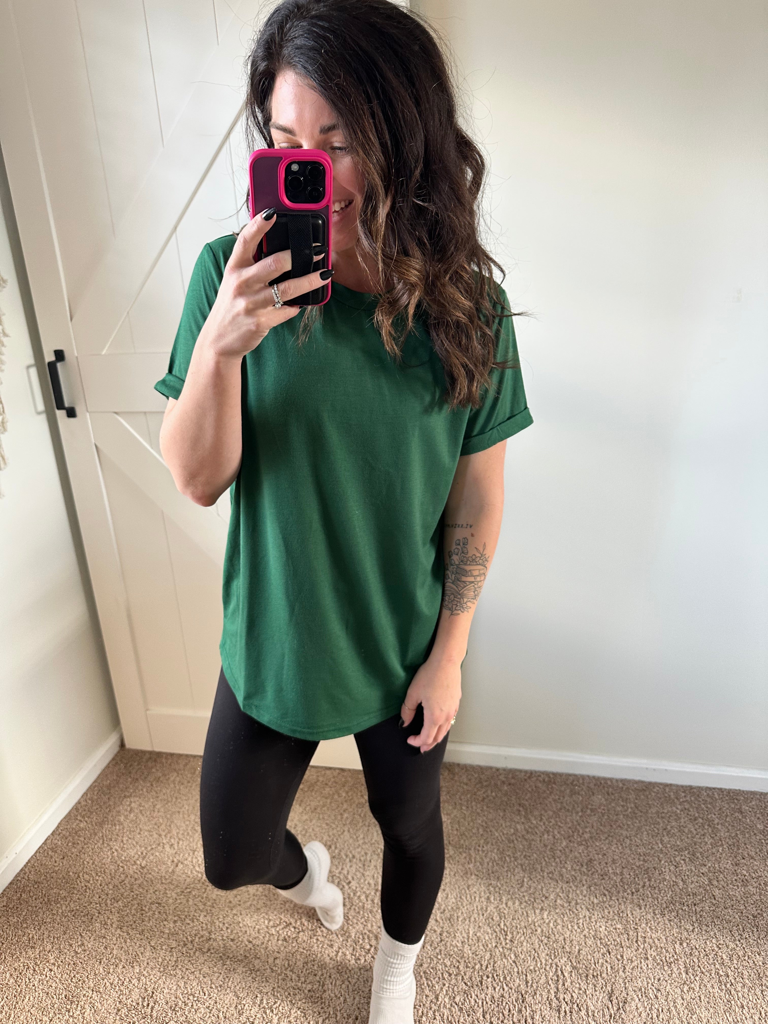 Easy Mode Basic Cuffed Tee - PREORDER