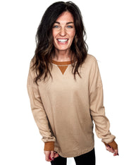 Golden Hour Waffle Top - PREORDER