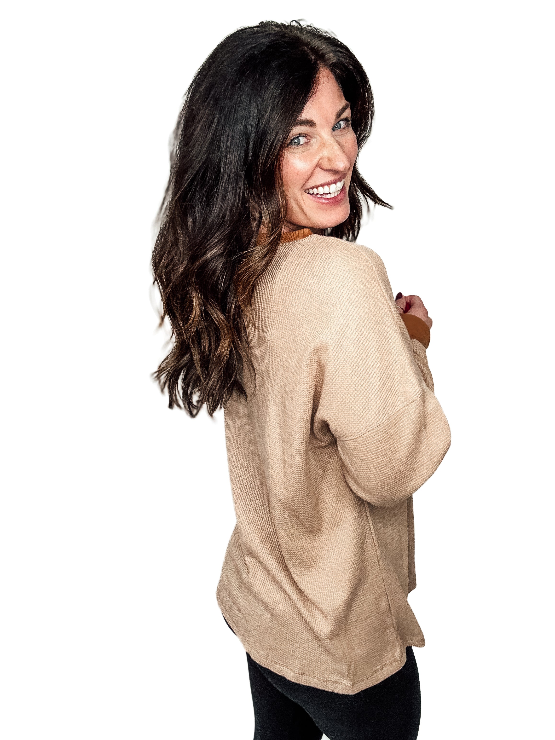 Golden Hour Waffle Top - PREORDER