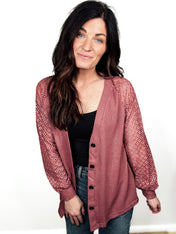 Lace Harmony Button Cardigan - PREORDER