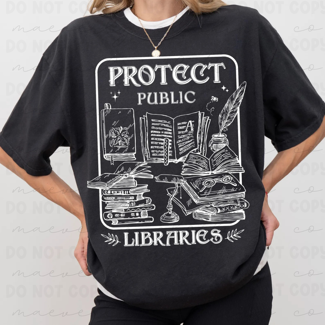 Protect Public Libraries Tee/Crewneck