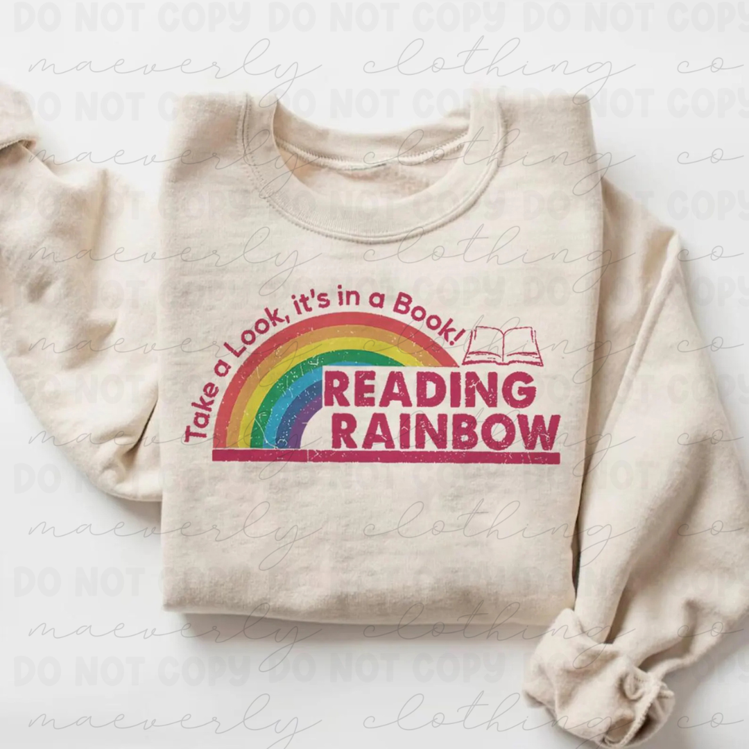 Reading Rainbow Tee/Crewneck