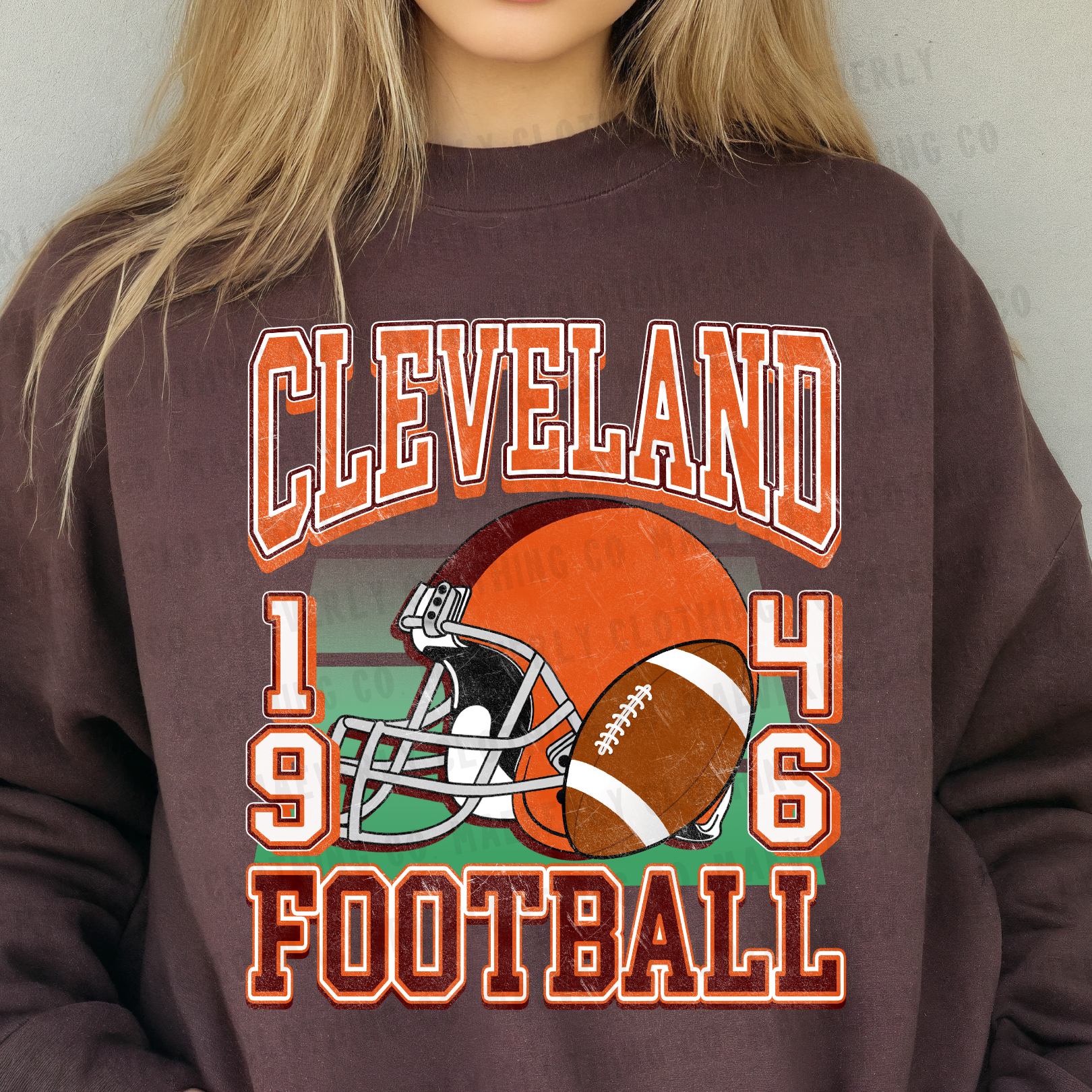 Cleveland Football Retro | Build Your Own T-Shirt/Crewneck