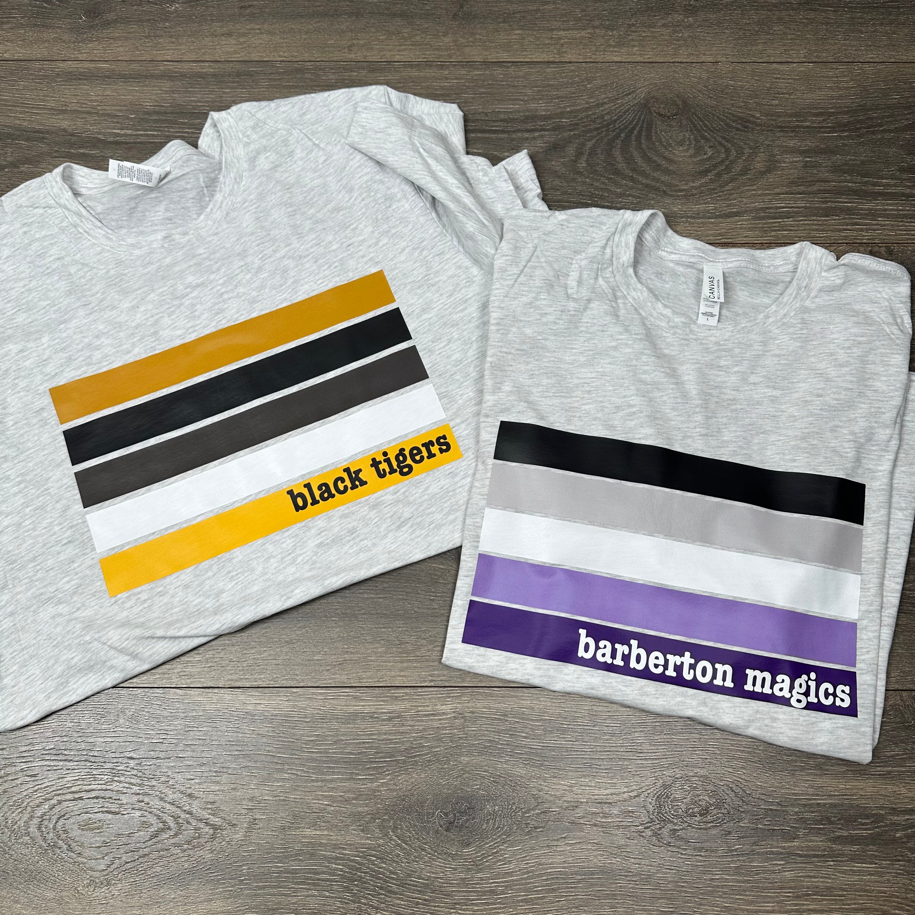 Custom Retro Stripes Tee/Crewneck Sweatshirt