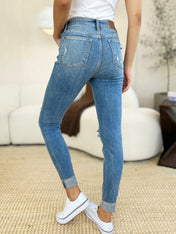 Judy Blue Destroy & Cuff Jeans